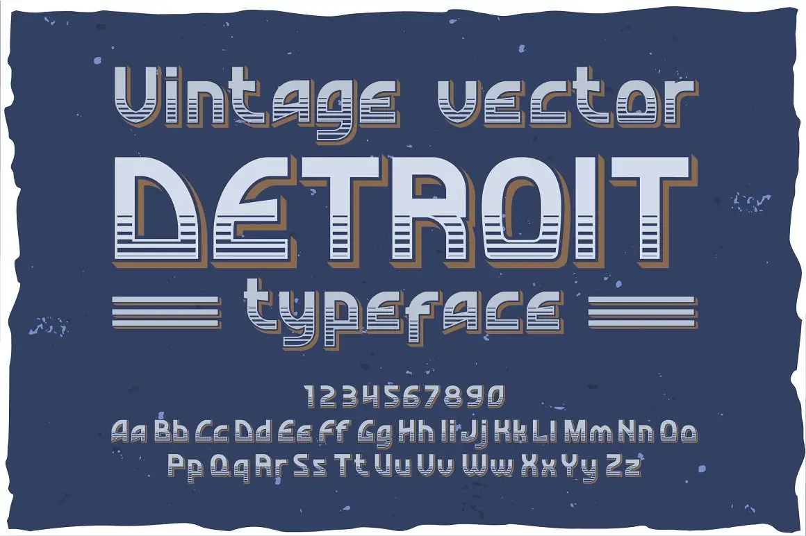 Detroit Otf Vintage Label Font