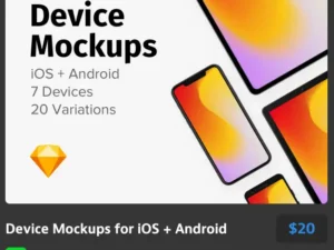 device mockups for ios android