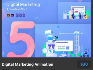 digital marketing animation