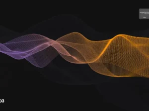 digital network flow of waves photoshop brushes 8