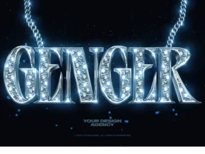 dimlexia bling bling text effect and logo style vol