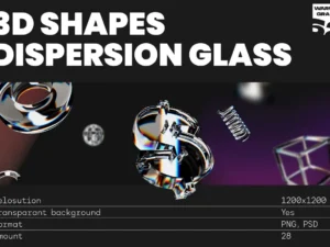 dispersion glass 3d shapes