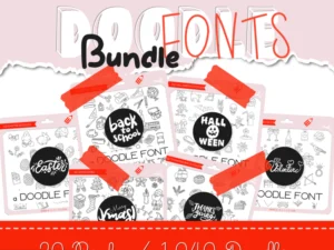 doodle fonts bundle