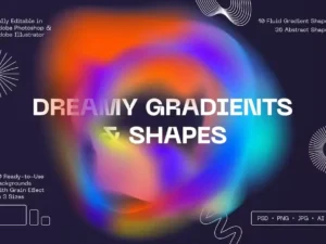 dreamy gradients shapes