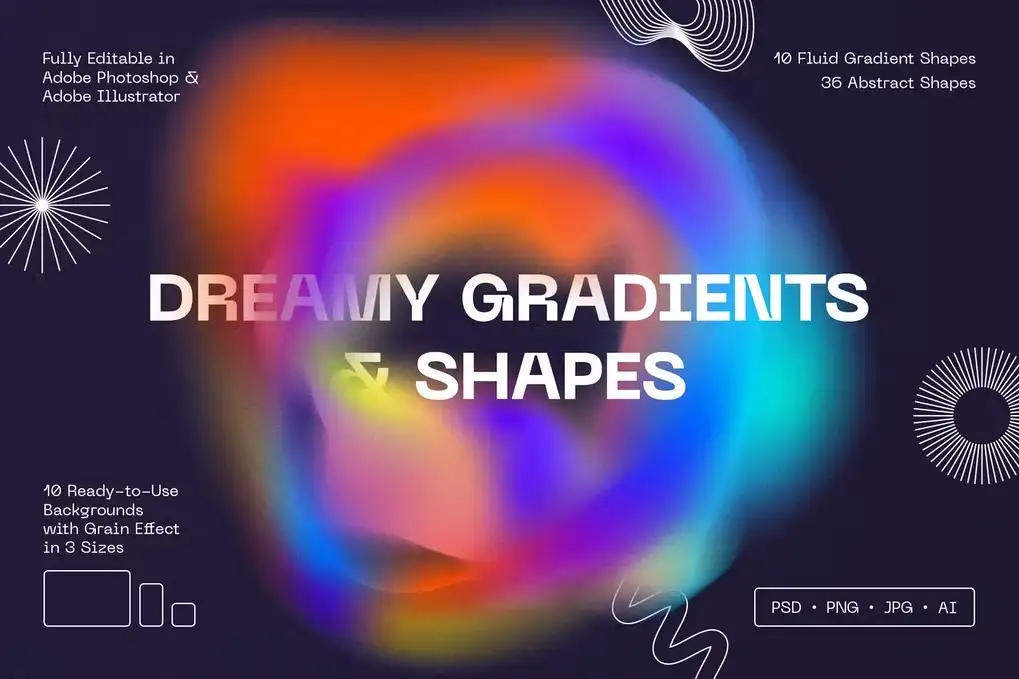 Dreamy Gradients & Shapes
