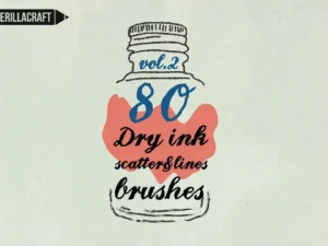 dry ink brushes v 2 for illustrator