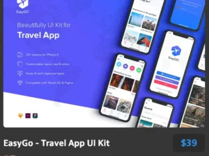 easygo travel app ui kit