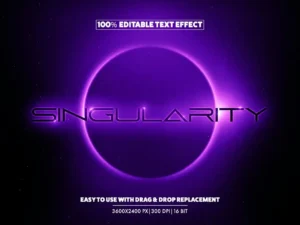 eclipse text logo effect 3