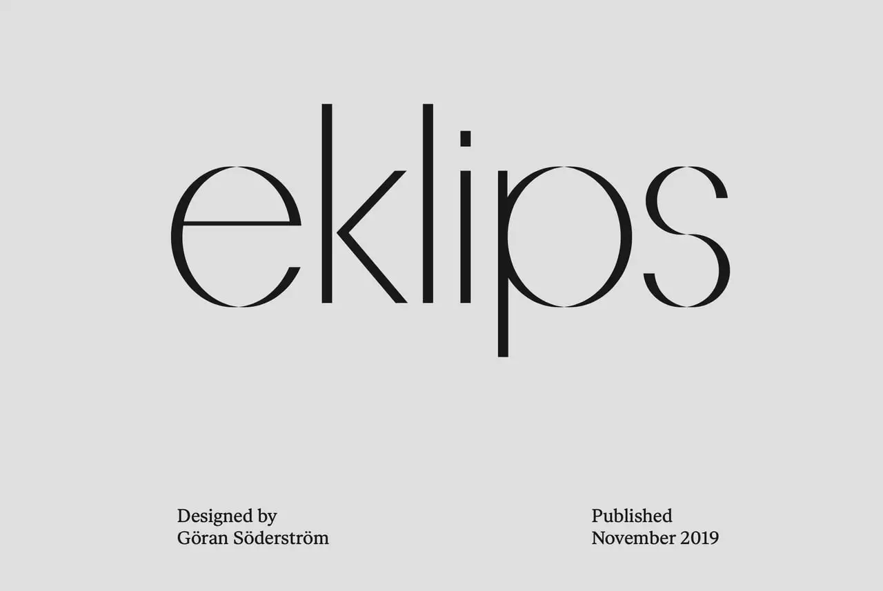 Eklips Font Family