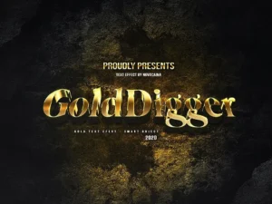 elegant gold text effects