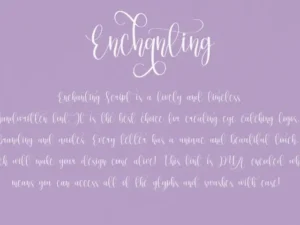 enchanting script font 2