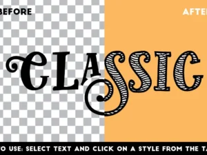 engraved vector text styles 2