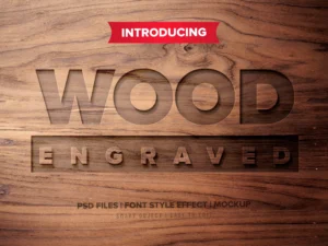engraved wood