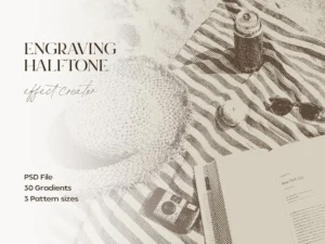 engraving halftone effect 5