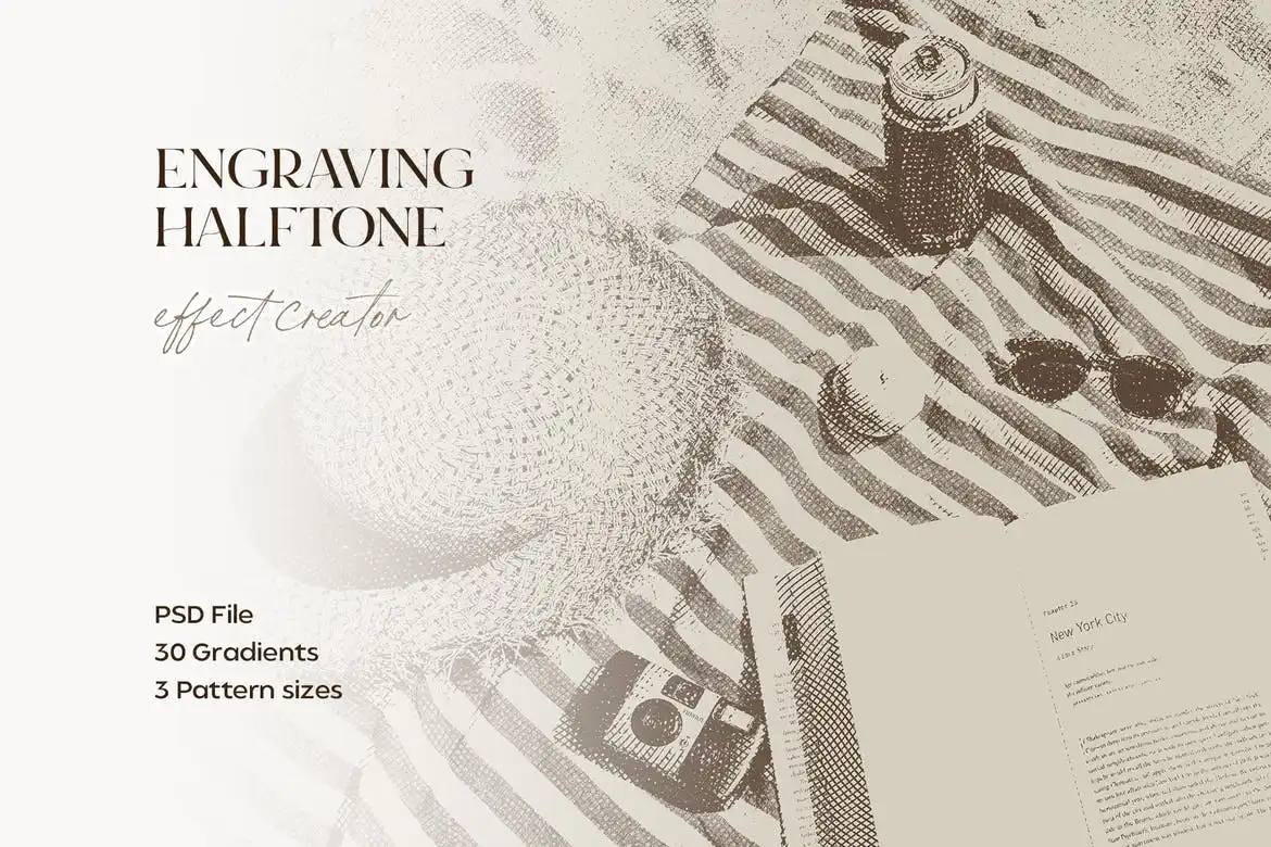 Engraving Halftone Effect