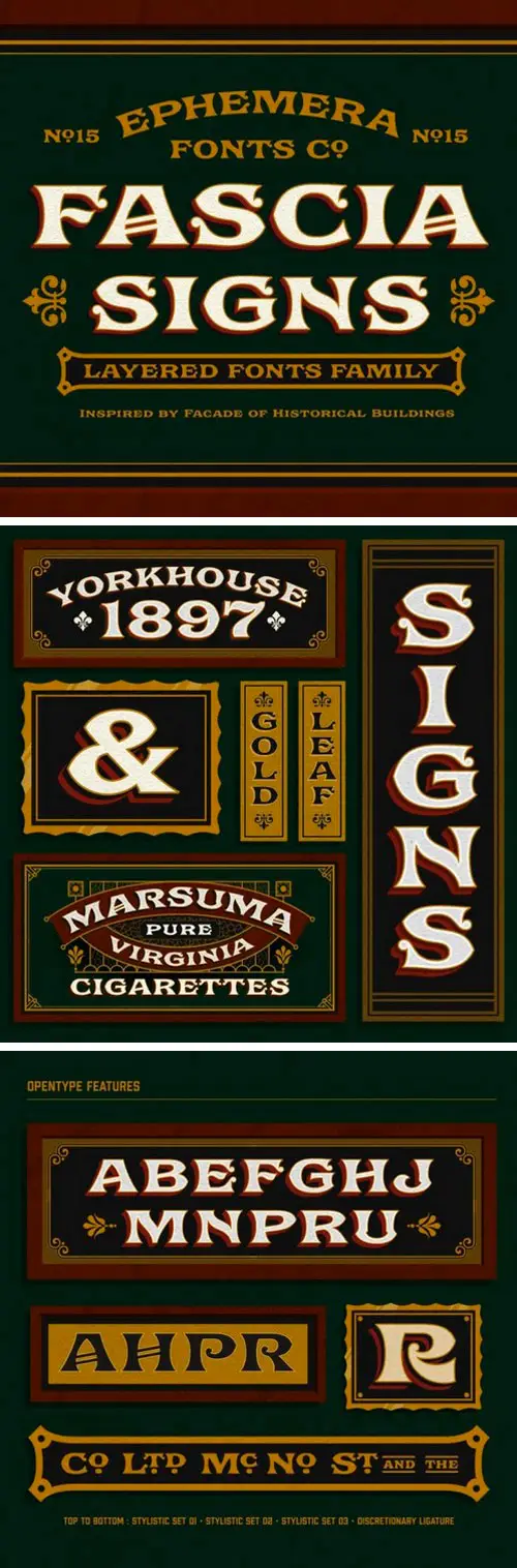 Ephemera Fascia Display Font 4 ephemera fascia display font 4