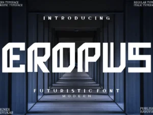 eropus display font