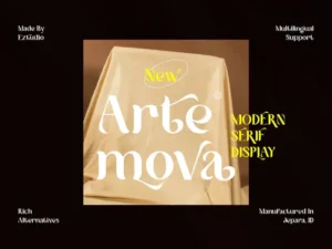 ezstudio modern serif display font artemova
