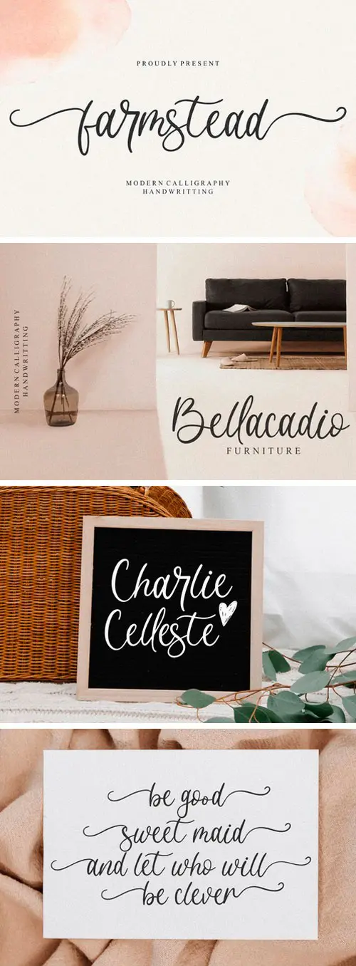 Farmstead Script Font 4 farmstead script font 5