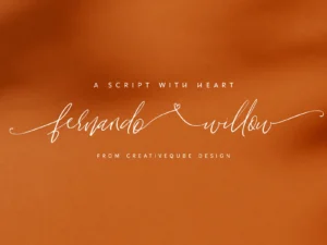 fernando willow font by creativeqube design