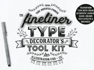 fineliner type decorators tool kit