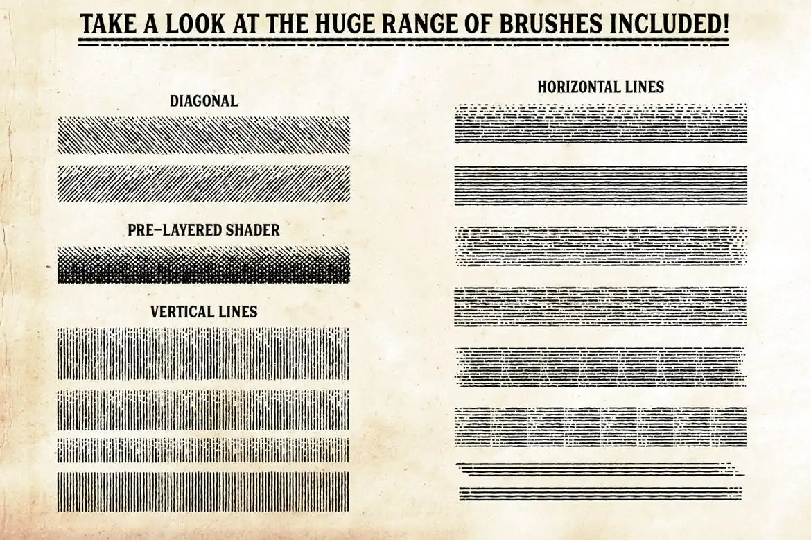 Finest Vintage-Illustrator Brushes 7 finest vintage illustrator brushes 3