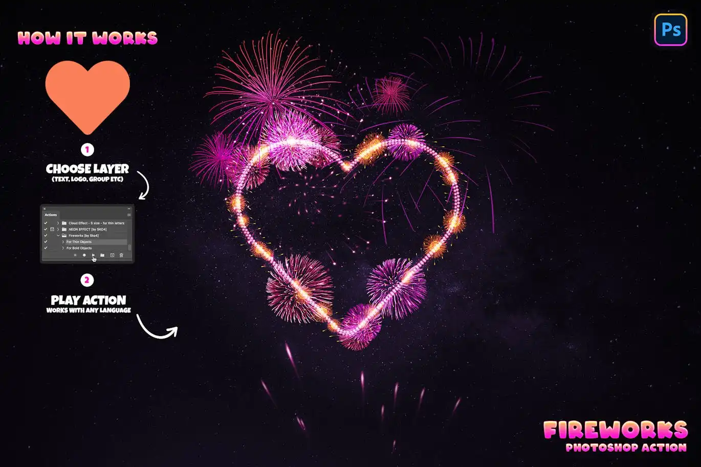 Fireworks Photoshop Action 7 fireworks photoshop action