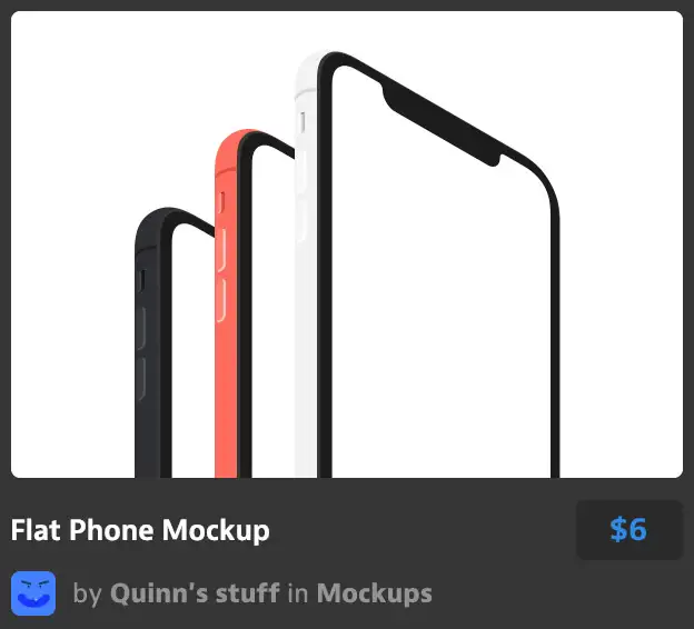Flat Phone Mockup