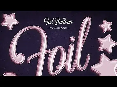 Foil Balloon - Photoshop Action