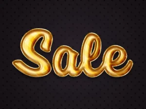 foil balloon text effects 1