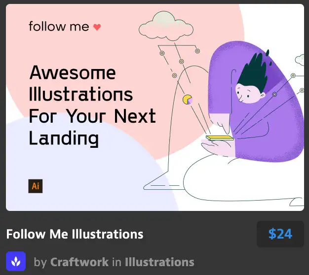 Follow Me Illustrations