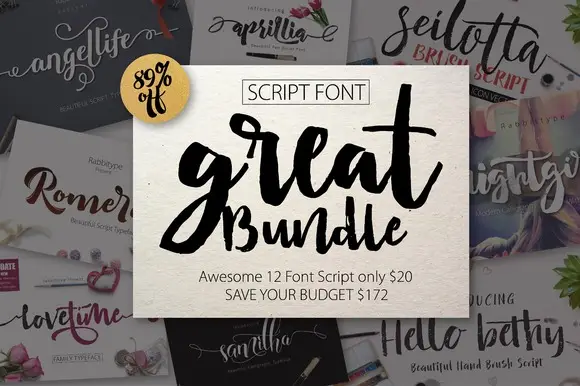 Font Bundle (Great Bundle) - Versatile Typography