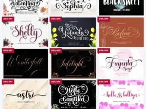font handwritten bundle 50 premium fonts worth