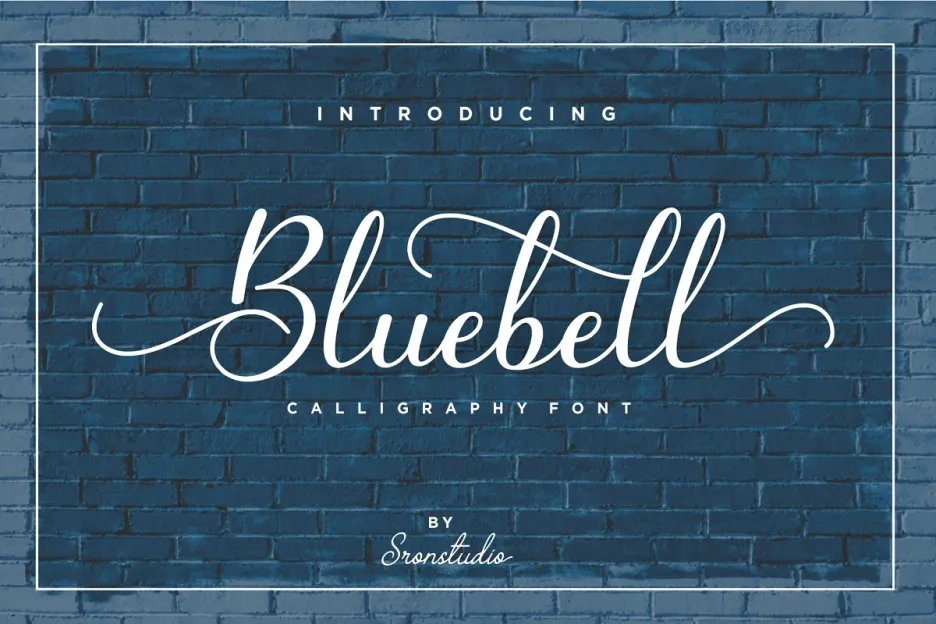 Fontbundles – Bluebell – Calligraphy Font