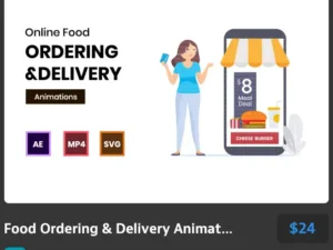 food ordering delivery animations 2