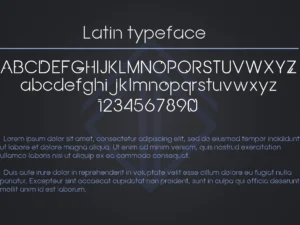 fractal futuristic otf font 2