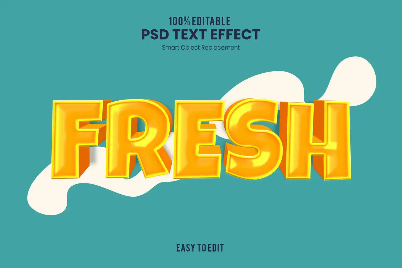 Fresh-Bold And Fun 3D Cartoon Text Effect
