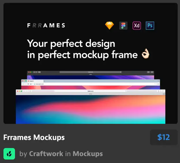 Frrames Mockups