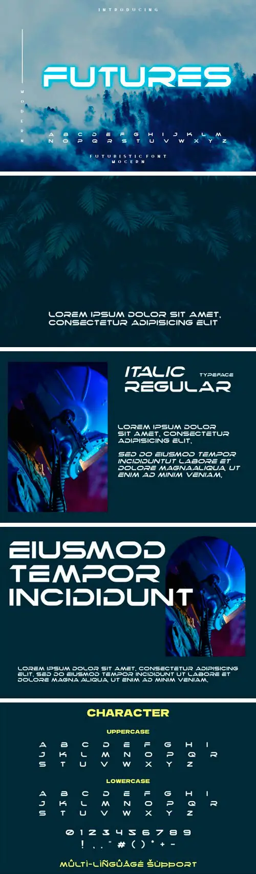 Futures Display Font 6 futures display font 6