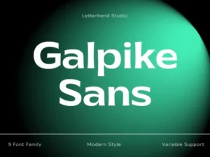 galpike sans serif font