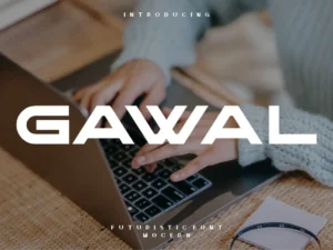 gawal display font