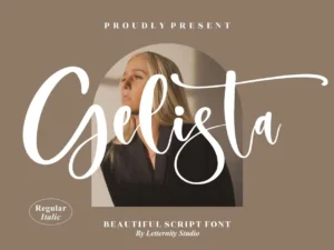 gelista beautiful script font