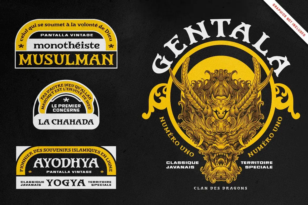 Gentala Vintage Font 4 gentala vintage font 2