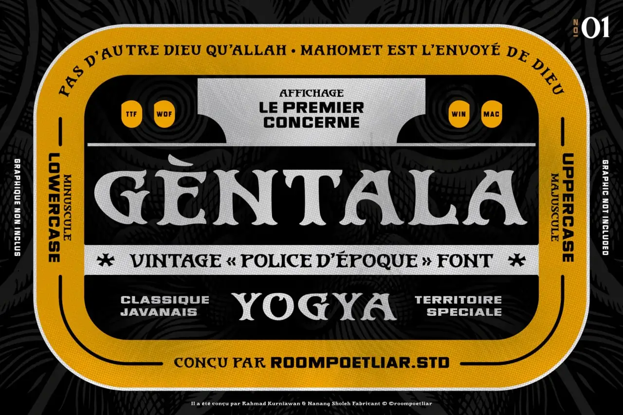Gentala Vintage Font 5 gentala vintage font