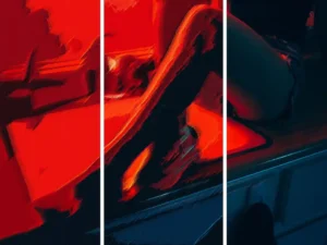 geometric abstract painting photo effect 2