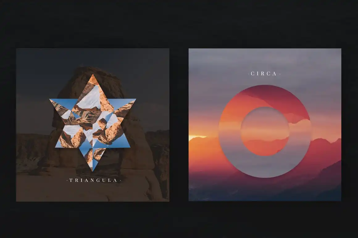 Geometric Shapes Photo Templates V 7 geometric shapes photo templates v