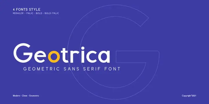 Geotrica Font
