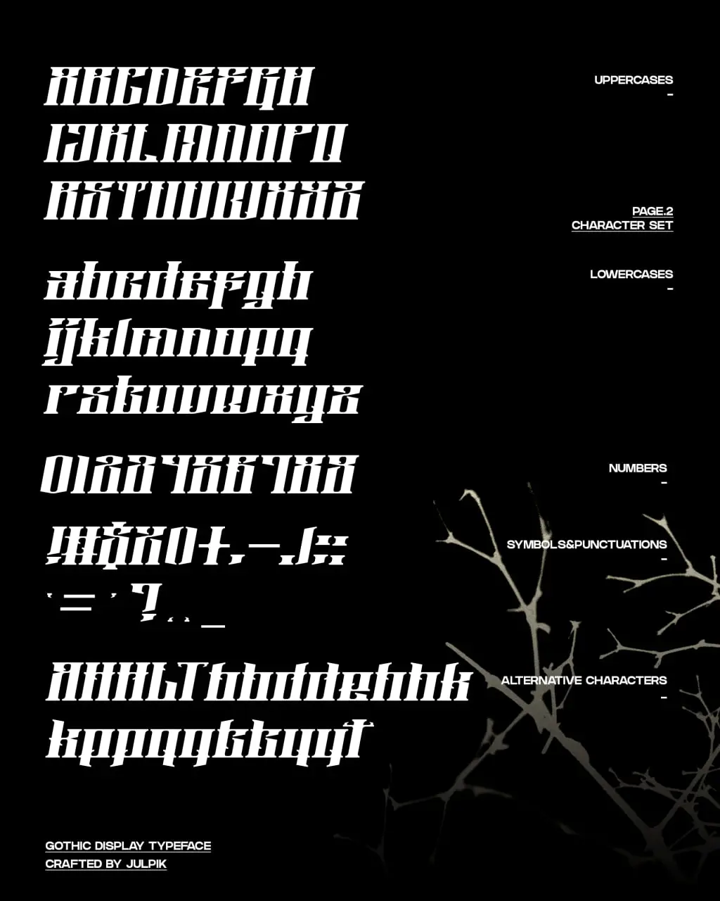Ghour Gothic Display Typeface 3 ghour gothic display typeface 2