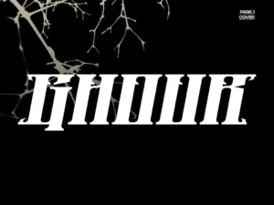 ghour gothic display typeface