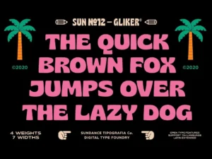 gliker font family by studio sun 2